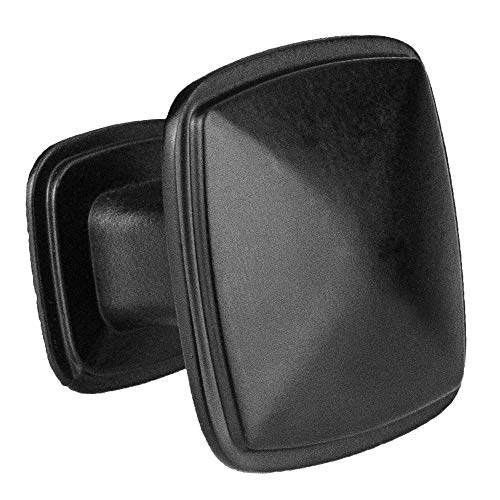Black Square Kitchen Cabinet Knobs - 25 Pack of Drawer Handles Hardware