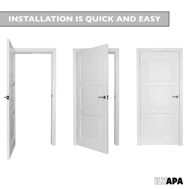 Ilyapa French Door Ball Catch - 4 Pack Black Closet Door Adjustable Screw in Ball Catch Latch