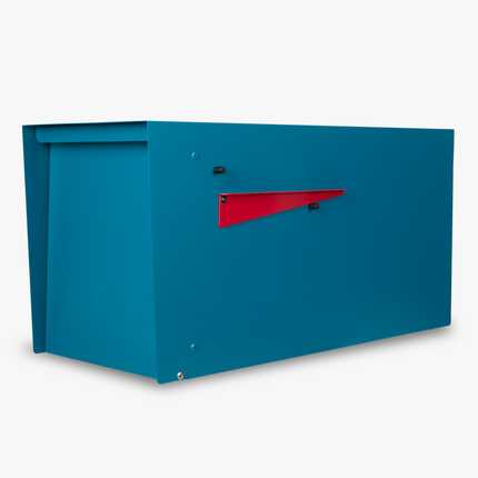 Blue Powder Coating Modern Mailbox