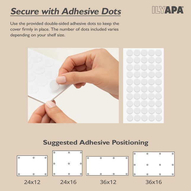 Oak Wire Shelf Covers 5 Pack (36"x 12")