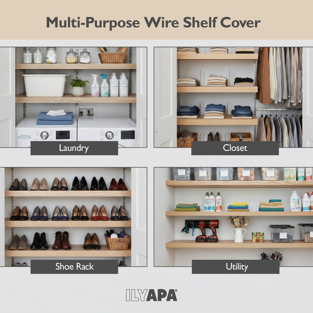 Oak Wire Shelf Covers 5 Pack (36"x 12")