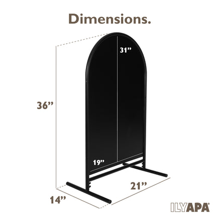 Metal Double Sided Swinging Chalkboard Sign - 21x35 inch Magnetic Sidewalk Sign - A Frame Chalkboard Alternative Menu Board for Restaurant