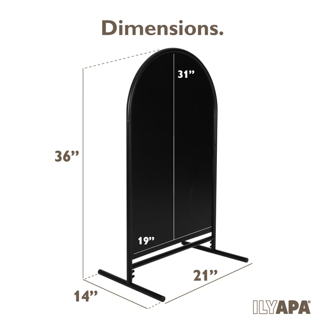 Metal Double Sided Swinging Chalkboard Sign - 21x35 inch Magnetic Sidewalk Sign - A Frame Chalkboard Alternative Menu Board for Restaurant