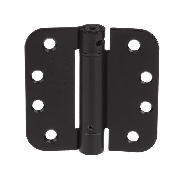 Self Closing Door Hinges, 2 Pack, Oil Rubbed Bronze - 4x4 Inch Interior Spring Hinges for Doors