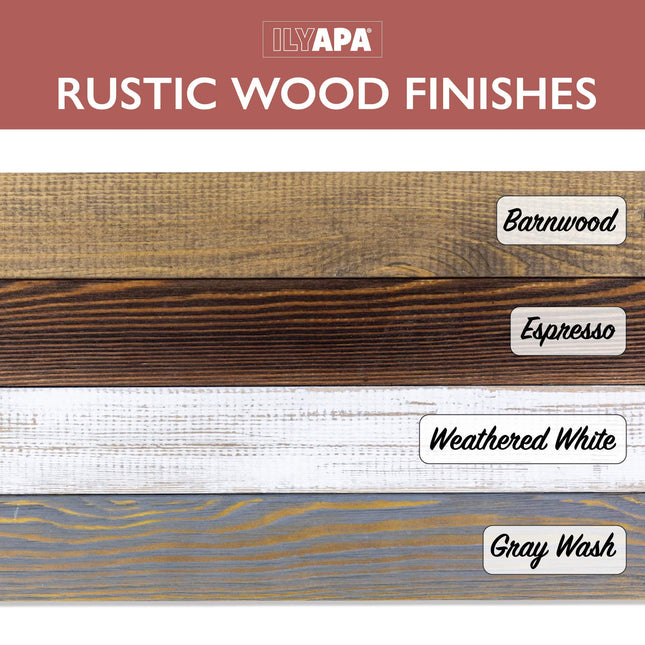 Window Frame Wall Decor 2 Pack - 18x22" Rustic White Wood