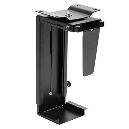 Under Desk Computer Mount with 360 Degree Swivel - CPU Holder for PC Desktop Tower