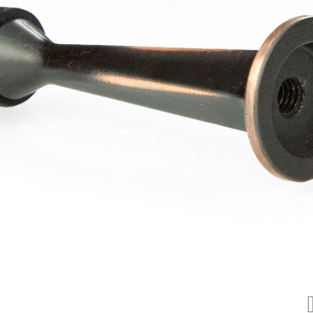 Ilyapa 5 Pack of Door Stops Oil Rubbed Bronze-3 1/4 Inch Door Stop-Rubber Bumper