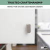 Ilyapa Satin Nickel Kitchen Cabinet Knobs - Rectangle Drawer Handles - 25 Pack of Kitchen Cabinet Hardware