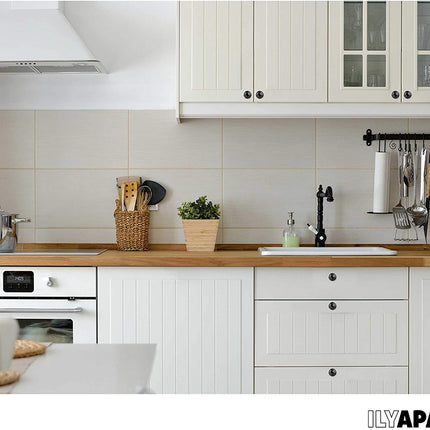 Flat Black Kitchen Cabinet Knobs - Round Ringed Drawer Handles - 25 Pack of Kitchen Cabinet Hardware