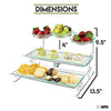 3 Tier Server Stand with Trays & Bowls - Tiered Serving Platter - Perfect for Cake, Dessert, Shrimp, Appetizers & More