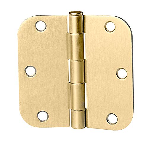 18 Pack of Door Hinges, Polished Brass - 3 ¬¨Œ©‚Äö√Ñ√π x 3 ¬¨Œ©‚Äö√Ñ√π Inch Interior Hinges for Doors Polished Brass with 5/8" Radius Corners