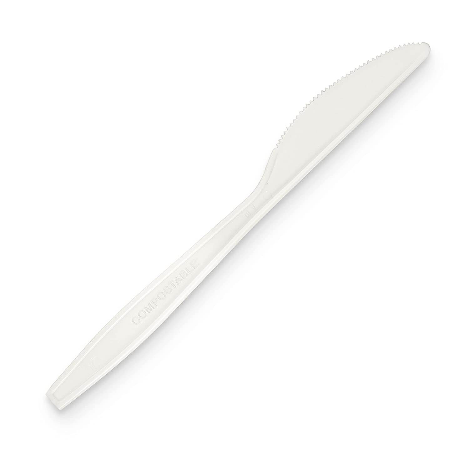 500 Compostable Knives - Heavyweight Biodegradable Knife Set - Bulk Disposable Cutlery for Party or Wedding