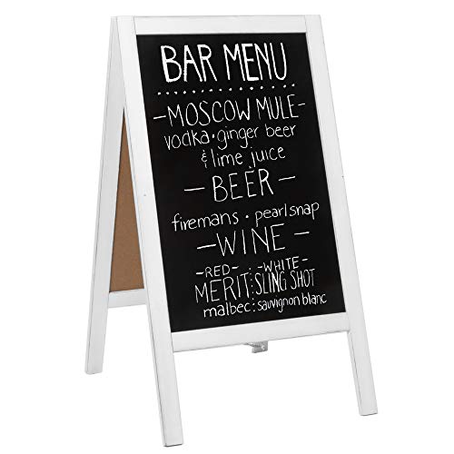 Pick a Seat Not a Side Wedding Sign, Rehearsal Dinner Sign LARGE 20x40  White Chalkboard Easel a-frame Sandwich Board Style 
