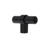 Black Kitchen Cabinet Knobs, 10 Pack - Contemporary T-Knob Drawer Pull Handle Hardware