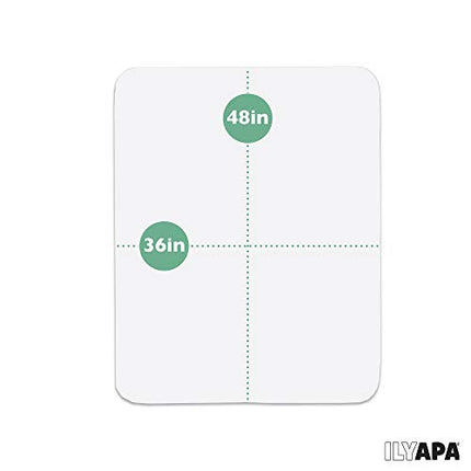 Ilyapa Heavy Duty Office Chair Mat - 2-Pack - 36 x 48 Inches - Clear, Durable PVC Chair Mat for Hardwood Floors - Protective Floor Mat for Office, Computer Desk Chair Mat