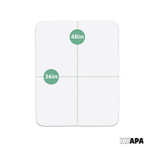 Ilyapa Heavy Duty Office Chair Mat - 2-Pack - 36 x 48 Inches - Clear, Durable PVC Chair Mat for Hardwood Floors - Protective Floor Mat for Office, Computer Desk Chair Mat