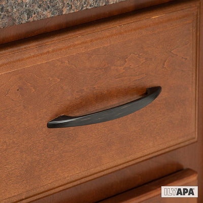 Oil Rubbed Bronze Kitchen Cabinet Pull Handles - 3.75 Inch Hole Center Hole Center Handle Pulls - 25 Pack of Kitchen Cabinet Hardware