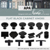 Black Kitchen Cabinet Knobs, 25 Pack - T-Knob Drawer Pull Handle Hardware