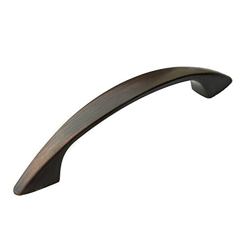 Oil Rubbed Bronze Kitchen Cabinet Pull Handles - 3 Inch Hole Center Handle Pulls - 5 Pack of Kitchen Cabinet Hardware