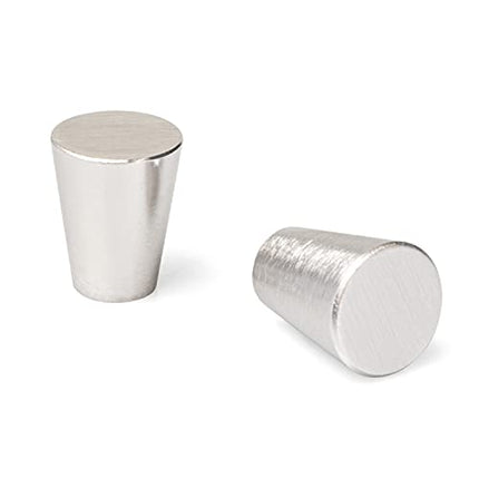 Ilyapa Satin Nickel Kitchen Cabinet Knobs - Circular Cone Drawer Handles - 25 Pack of Kitchen Cabinet Hardware