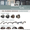 Oil Rubbed Bronze Kitchen Cabinet Pull Handles - 3 Inch Hole Center Handle Pulls - 10 Pack of Kitchen Cabinet Hardware
