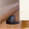 Floor Door Stop with Rubber Bumper 5 Pack, Black - in Floor Mount Half Dome Door Stopper Set