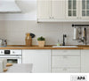 Satin Nickel Kitchen Cabinet Pulls - New 3 Inch Hole Center Bin Cup Drawer Handles - 10 Pack of Kitchen Cabinet Hardware
