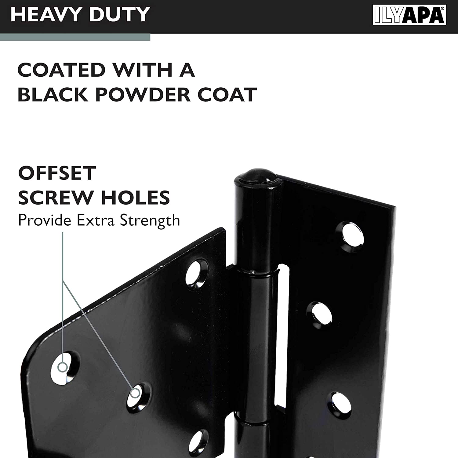 ZEROplus Garden Gate Hinges, Shed Gate, Barn Gate,18 Inch