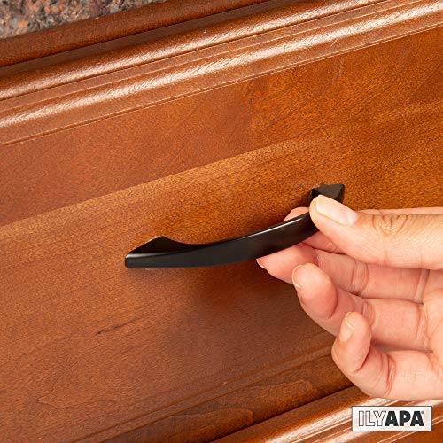 Black Kitchen Cabinet Pull Handles - 3 Inch Handle Pulls - 25 Pack of Kitchen Cabinet Hardware