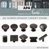 Ilyapa Oil Rubbed Bronze Kitchen Cabinet Knobs - Round Drawer Handles - 10 Pack of Kitchen Cabinet Hardware