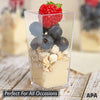 40 Pack 3 oz Mini Plastic Dessert Cups with Spoons