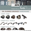 Oil Rubbed Bronze Kitchen Cabinet Knobs, 25 Pack - T-Knob Drawer Pull Handle Hardware