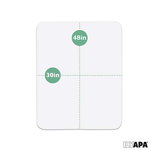 Ilyapa Heavy Duty Office Chair Mat, 30 x 48 Inches - Clear, Durable PVC Chair Mat for Hardwood Floors - Protective Floor Mat for Office, Computer Desk Chair Mat