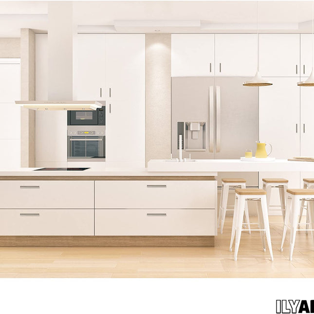 Satin Nickel Kitchen Cabinet Handles - 3.75 Inch Hole Center Bar Pulls - 25 Pack of Kitchen Cabinet Hardware