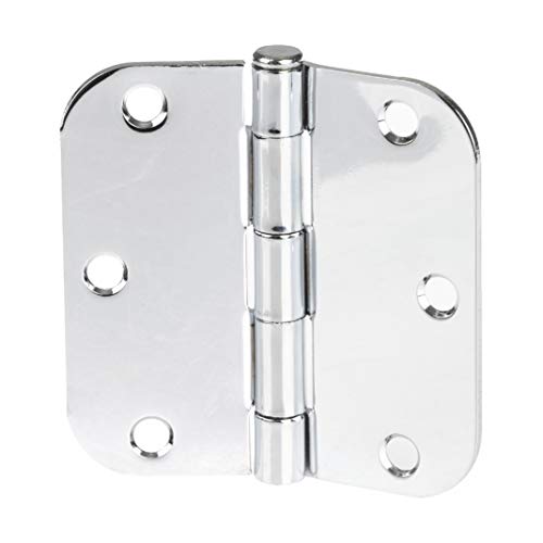 18 Pack of Door Hinges Chrome - 3 ¬Ω x 3 ¬Ω Inch Interior Hinges for Doors with 5/8" Radius Corners