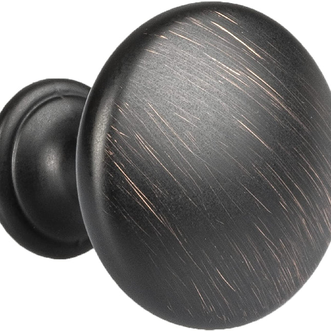 Ilyapa Oil Rubbed Bronze Kitchen Cabinet Knobs - Round Drawer Handles - 10 Pack of Kitchen Cabinet Hardware