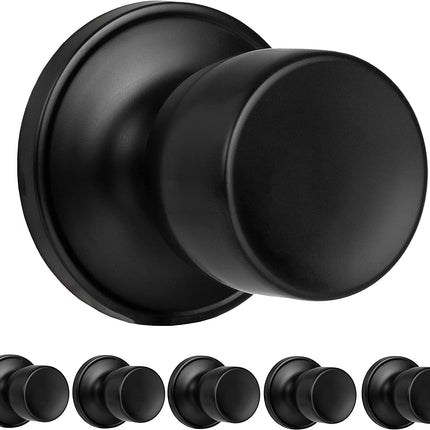 Ilyapa Half Dummy Door Knob - Tulip, Black 6 Pack
