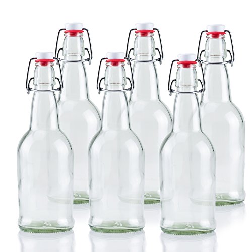 Ilyapa Ilyapa 375 ml Glass Flask Bottle - 6 Pack Liquor Pocket Flask w -  ilyapa