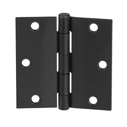 18 Pack of Door Hinges Black - 3 ¬¨Œ© x 3 ¬¨Œ© Inch Square Interior Hinges for Doors