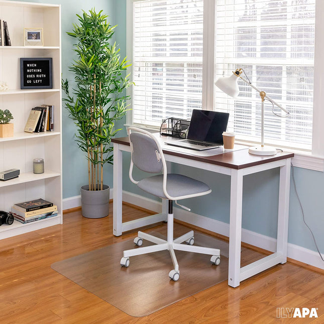 Office Desk Mat Clear Textured - 47 x 23 Inch Plastic Computer Pad for Desk