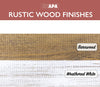 Wall Mounted Coat Rack - Rustic Wooden 6 Hook Coat Hanger Rail, White Distressed Wood, Black Metal Hooks