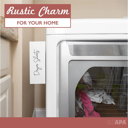 Ilyapa Dryer Sheet Dispenser-White Magnetic Dryer Sheet Storage for Laundry