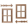 Ilyapa Window Frame Wall Decor 2 Pack with 2 Wooden D‚àö¬©cor Arrows