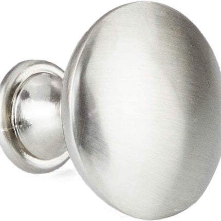 Ilyapa Satin Nickel Kitchen Cabinet Knobs- 5Pack of Kitchen Round Drawer Handles