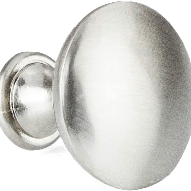 Ilyapa Satin Nickel Kitchen Cabinet Knobs- 5Pack of Kitchen Round Drawer Handles