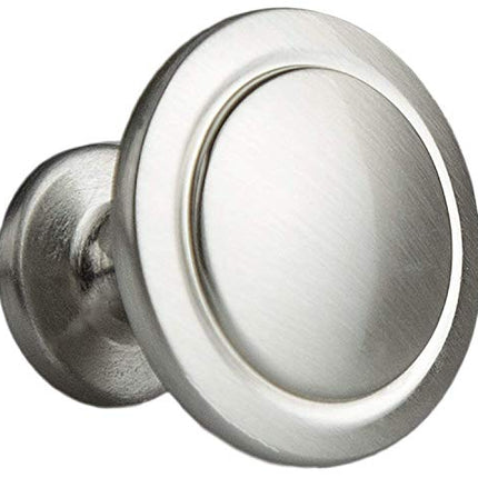 Satin Nickel Kitchen Cabinet Knobs - 1 1/4 Inch Round Drawer Handles - 5 Pack of Kitchen Cabinet Hardware