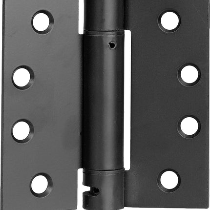 2 Pack of Self Closing Door Hinges Black - 4 x 4 Inch Square Interior Hinges for Doors