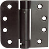 2 Pack of Self Closing Door Hinges Oil Rubbed Bronze - 4 x 4 Inch Interior Hinges for Doors with Square Corners 5/8" Radius