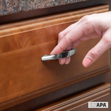 Satin Nickel Kitchen Cabinet Handles - 3 Inch Pulls - 25 Pack of Kitchen Cabinet Hardware