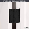 18 Pack of Door Hinges Black - 3 ¬¨Œ© x 3 ¬¨Œ© Inch Square Interior Hinges for Doors